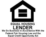 Equal Haousing Lender. We do business in Accordance with the Federal Fair Housing Law and the Equal Credit Opportunity Act